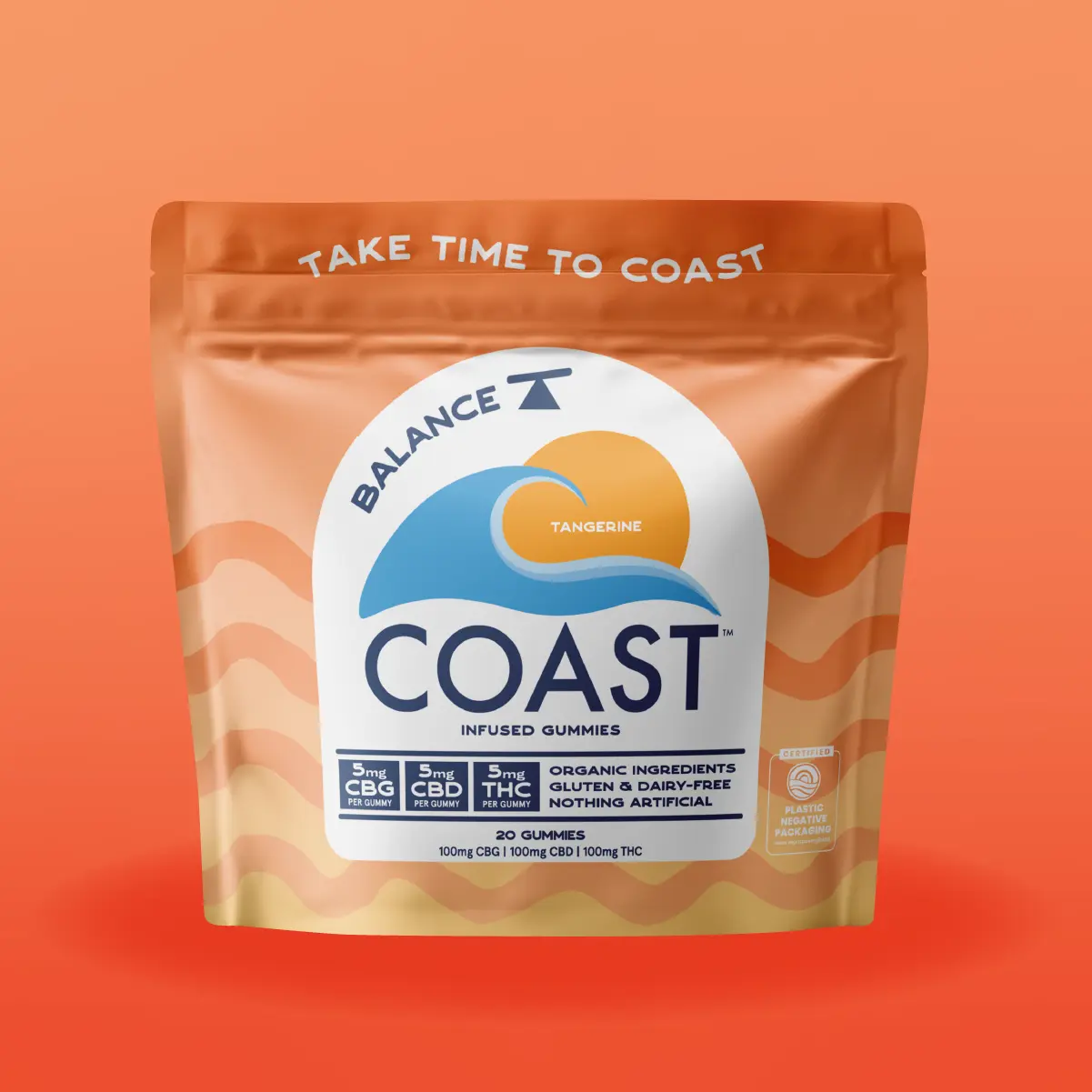 Coast Cannabis Co™ – Coast Cannabis Co. - 5:5:5 CBG/CBD/THC Tangerine - Infused Gummies - 00618
