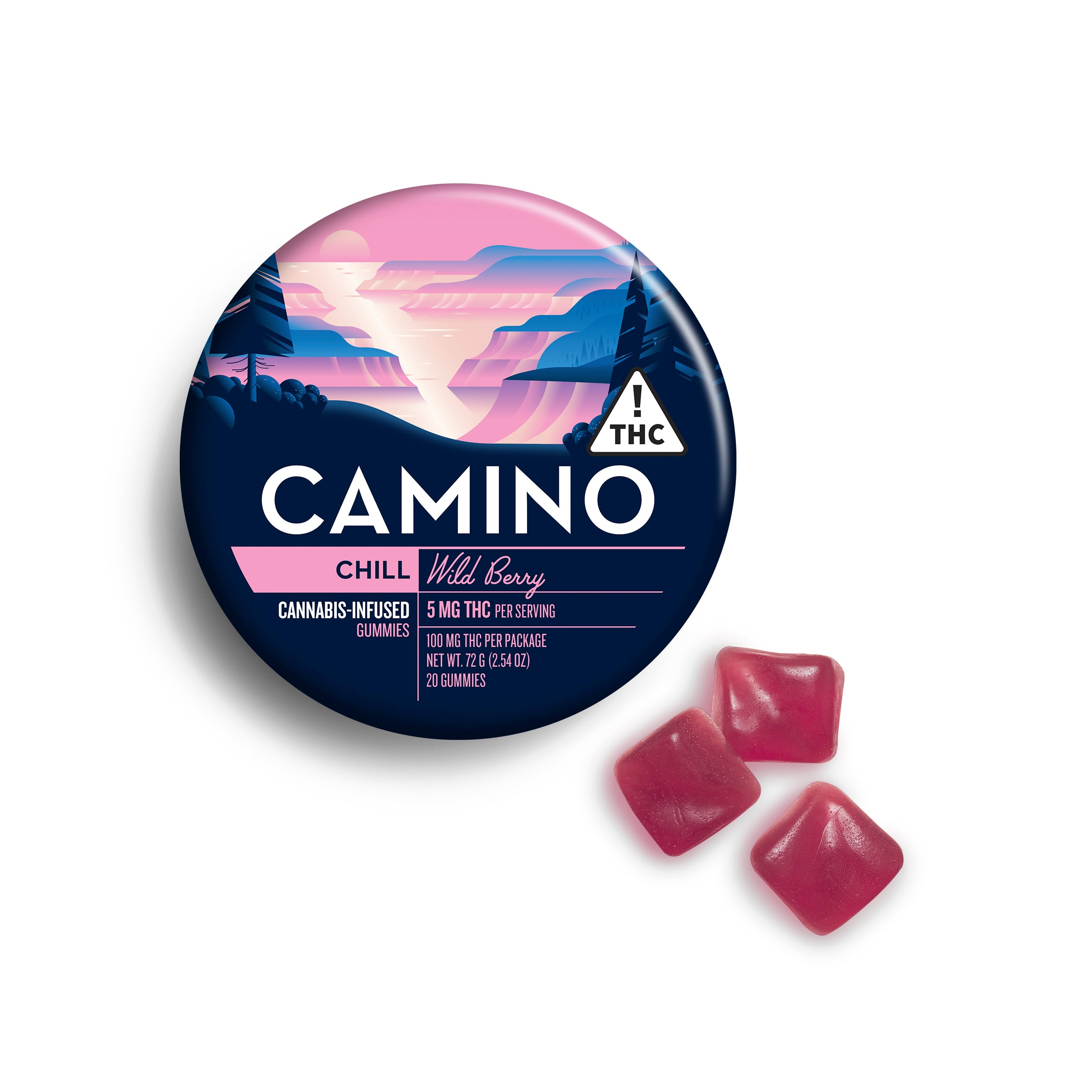 Camino – 'Chill' Wild Berry [20pk] (100mg THC)