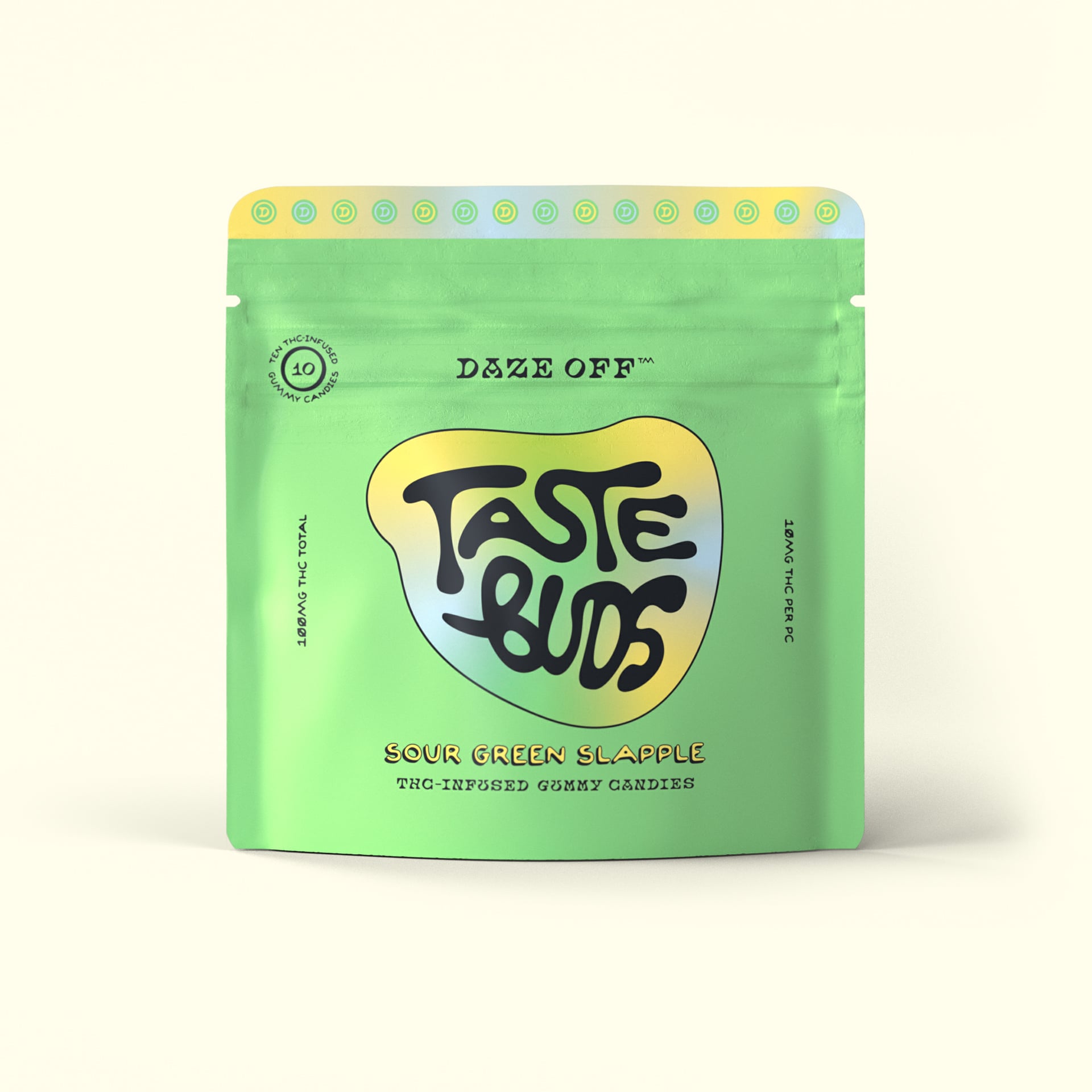 Daze Off – Sour Green Slapple [10pk] (100mg)