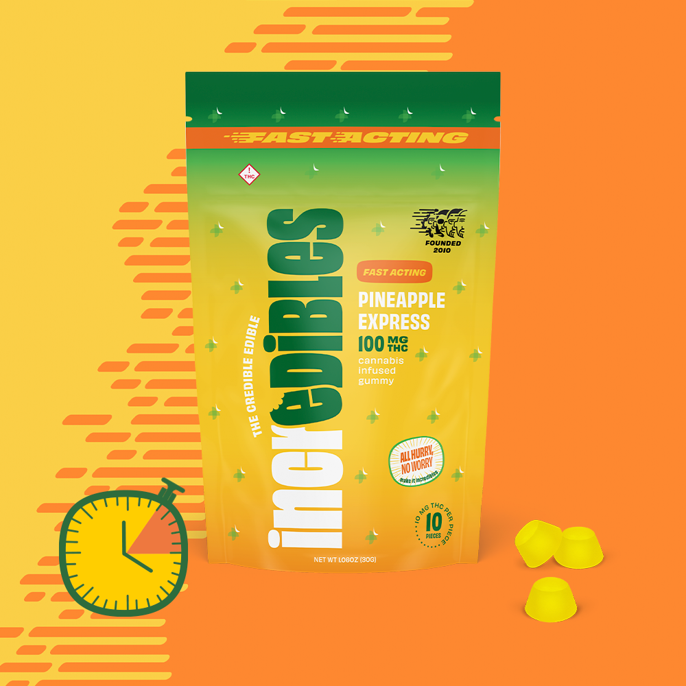 incredibles – Fast-Acting Pineapple Express [10pk] (100mg)