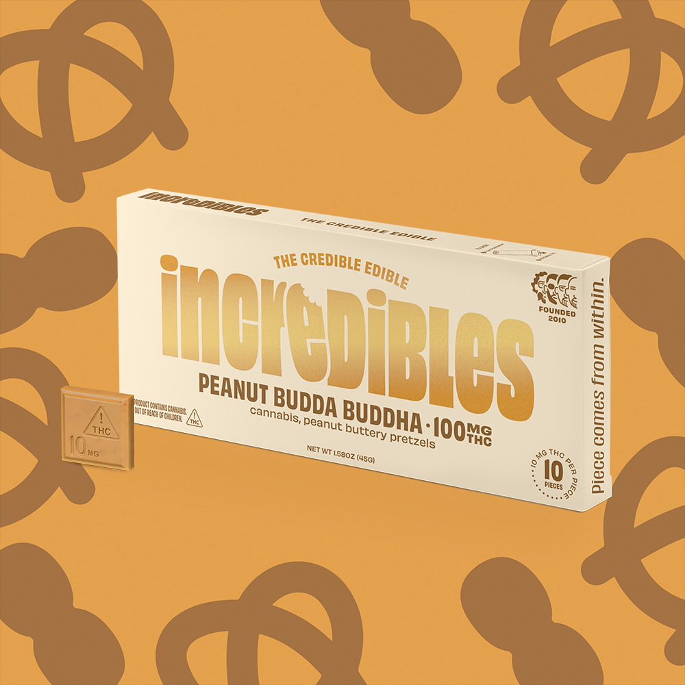 incredibles – Peanut Budda Buddha Bar [10pk] (100mg)