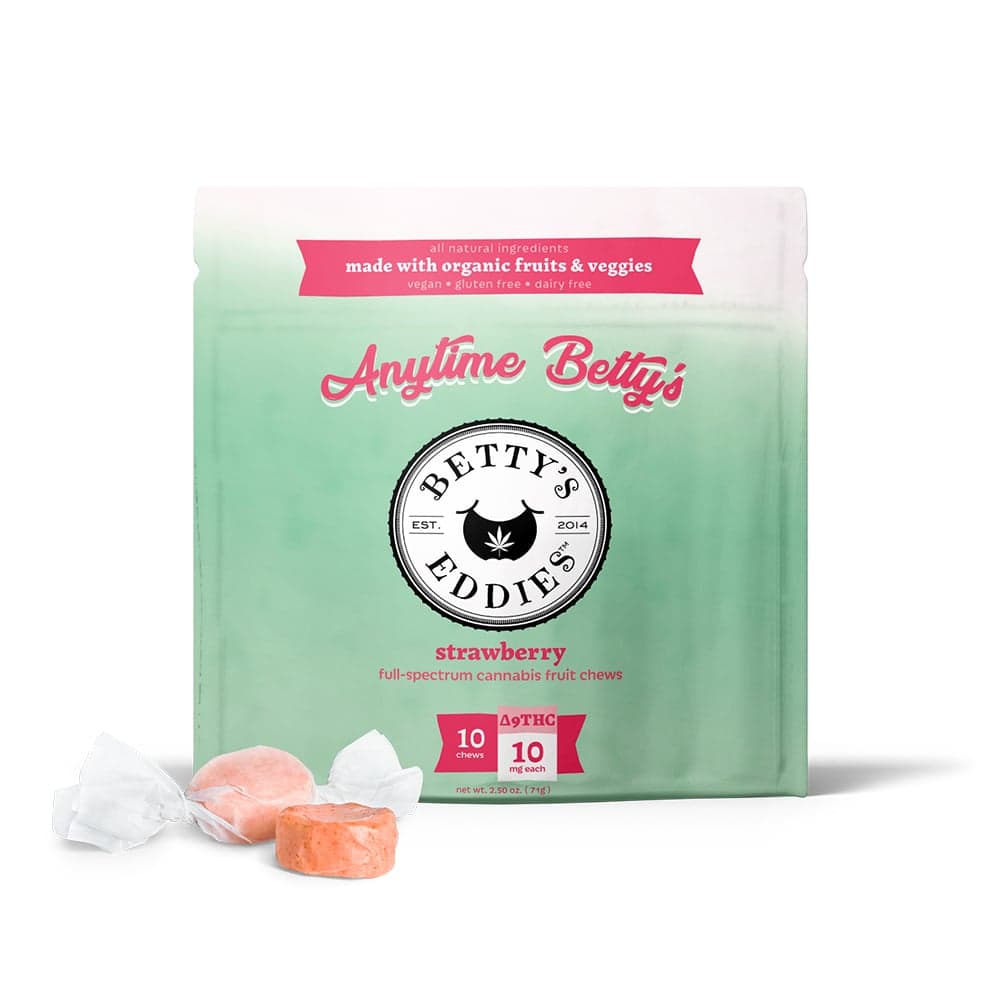Betty's Eddies – Anytime Betty's - Strawberry [10pk] (100mg THC)