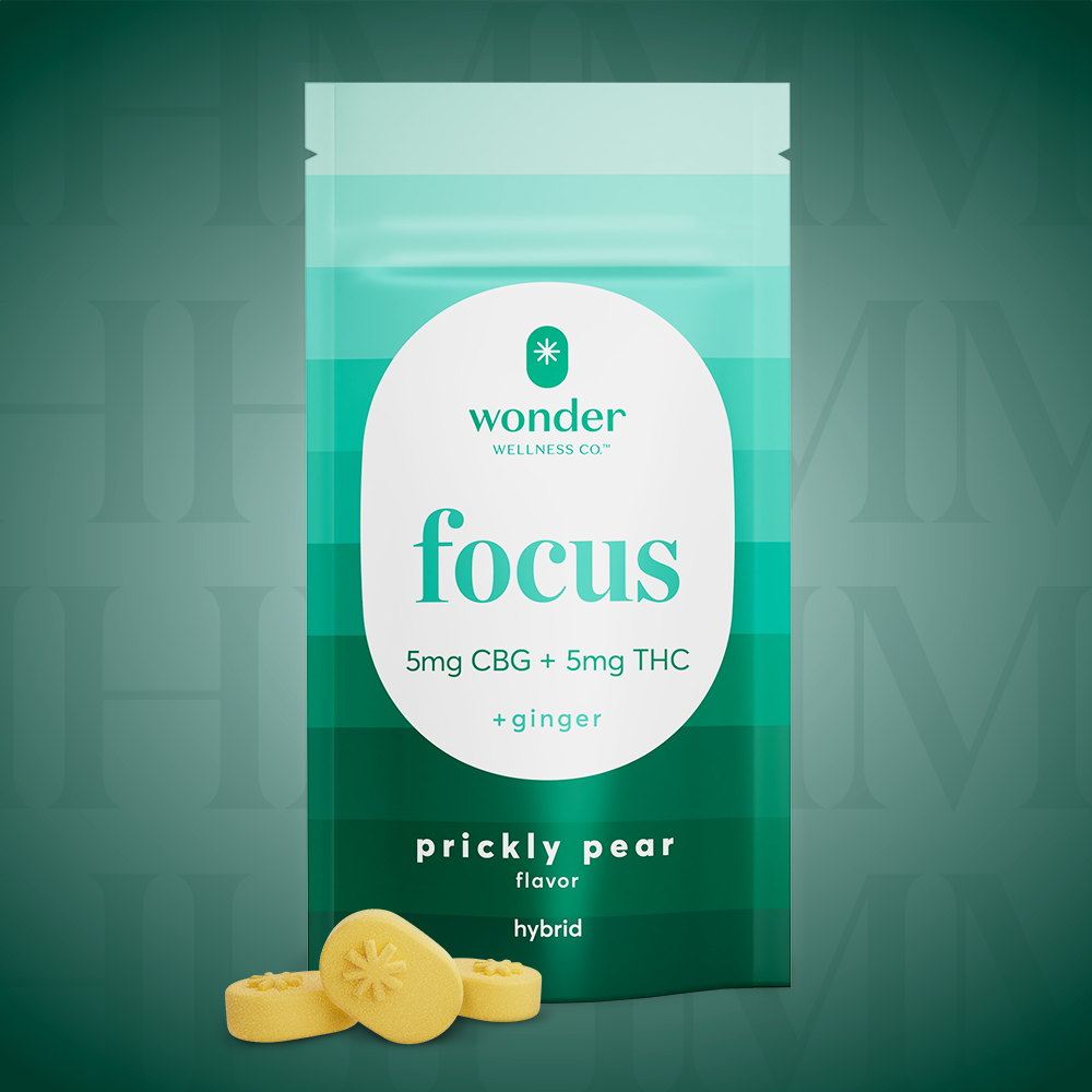 * Wonder Wellness Co.™ – *Wonder | Focus 1:1 Prickly Pear Gummies [20pk] (100mg CBG/100mg THC)