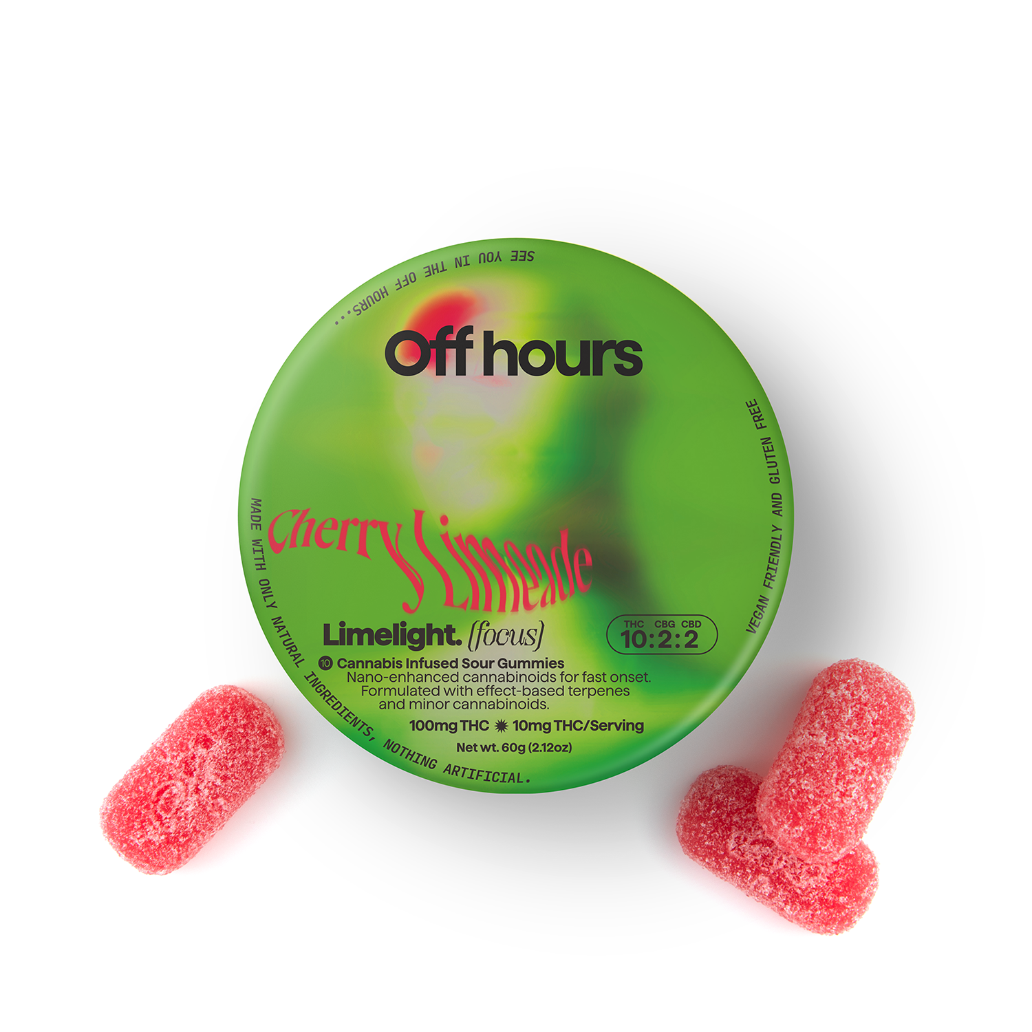 Off Hours – Sour Cherry Limeade - Limelight [10pk] (20mg CBG/100mg THC)