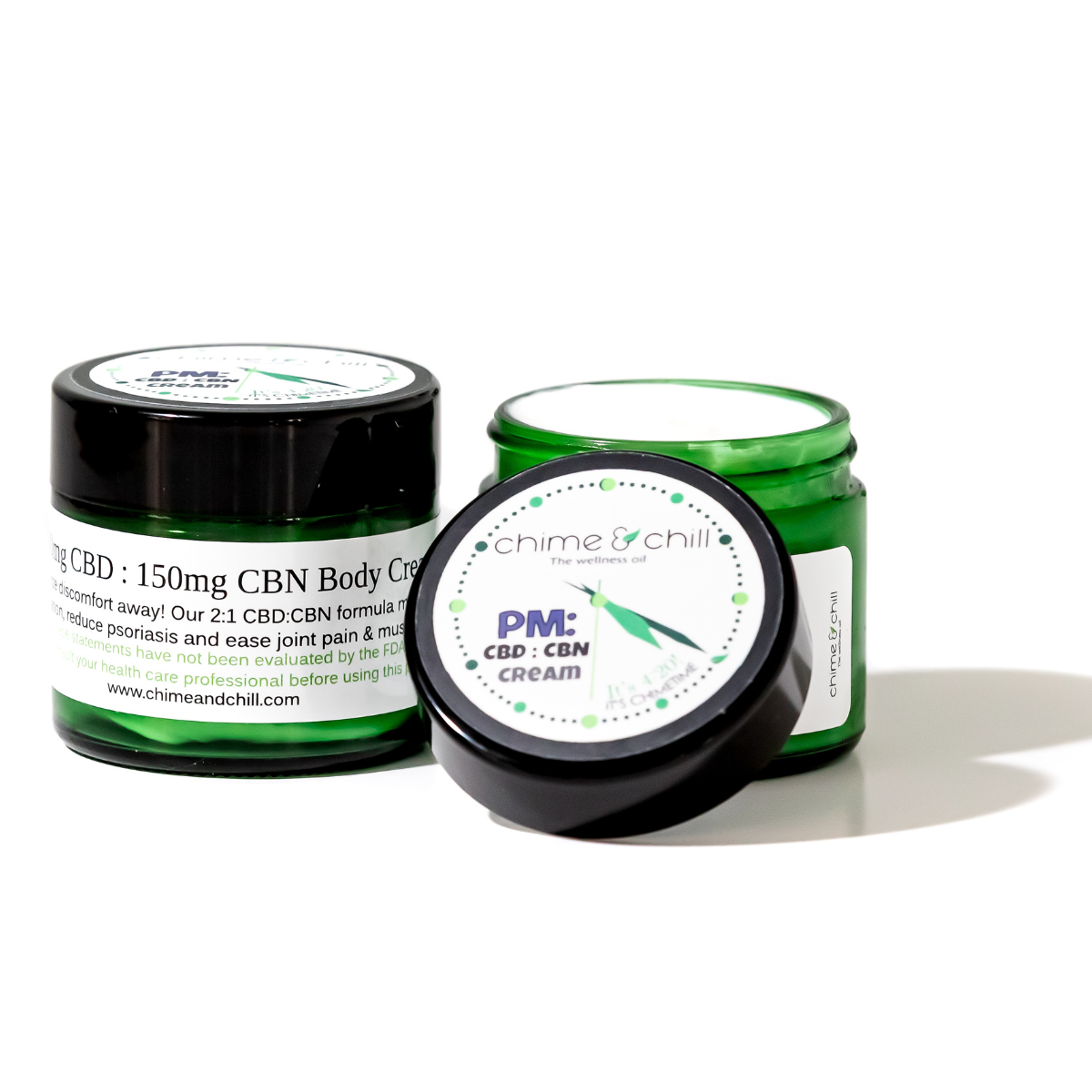 Chime & Chill – PM Cream -- THC Free  [1.7oz] (200mg CBD:100mg CBN)