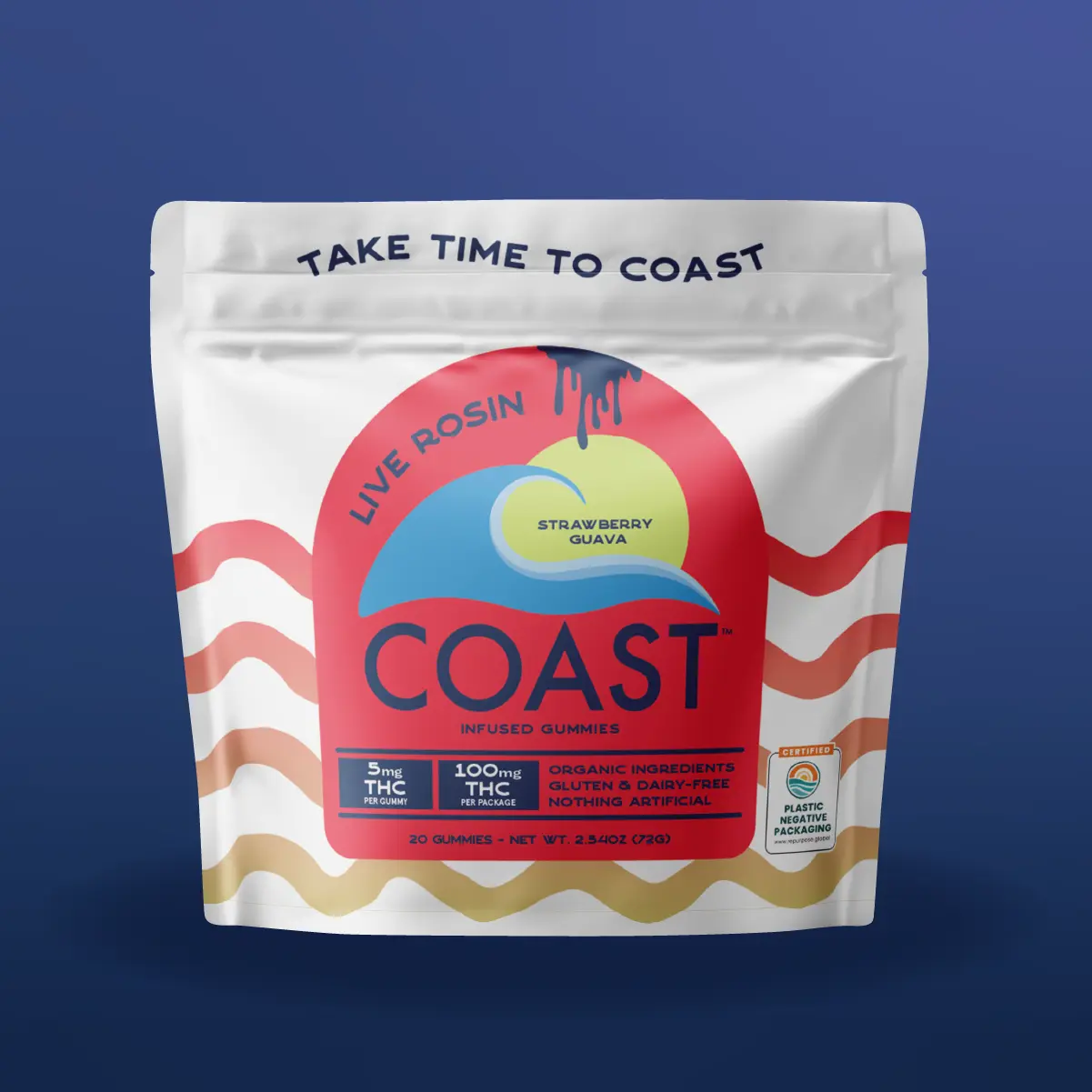 Coast Cannabis Co™ – LIVE ROSIN I Strawberry Guava Gummies