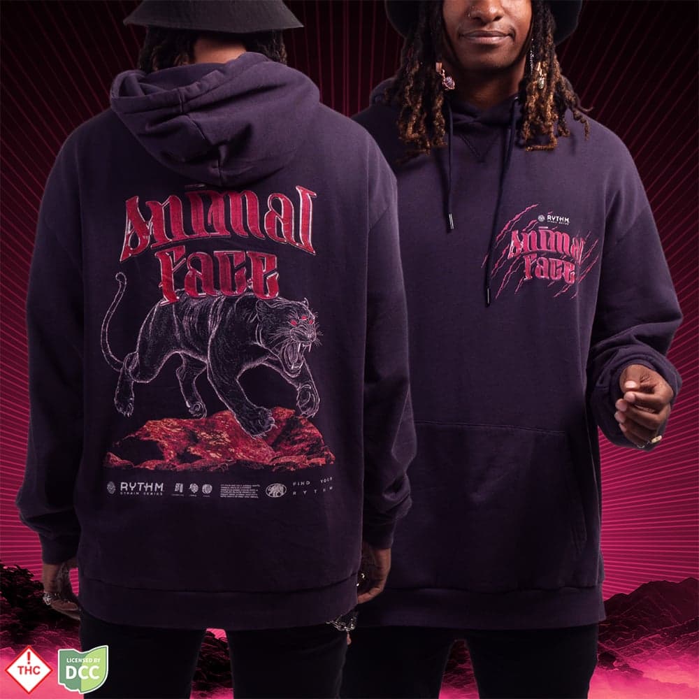RYTHM – Vintage Animal Face Heavyweight - Washed Purple [S]