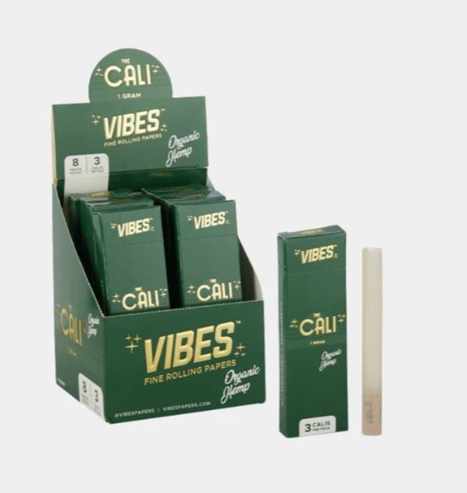 Vibes – The Cali  Organic Hemp 1g Pre Roll Tube [3pk]