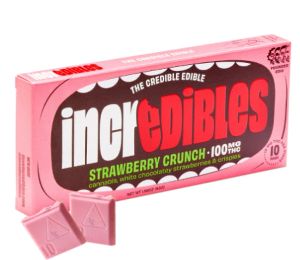 incredibles – Strawberry Crunch Bar [10pk] (100mg)