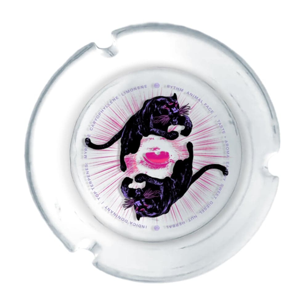 RYTHM – Clear Glass Ashtray - Animal Face