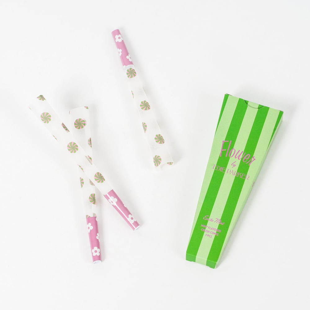 Flower by Edie Parker – Crush Cones in Excite Mint [3pk]