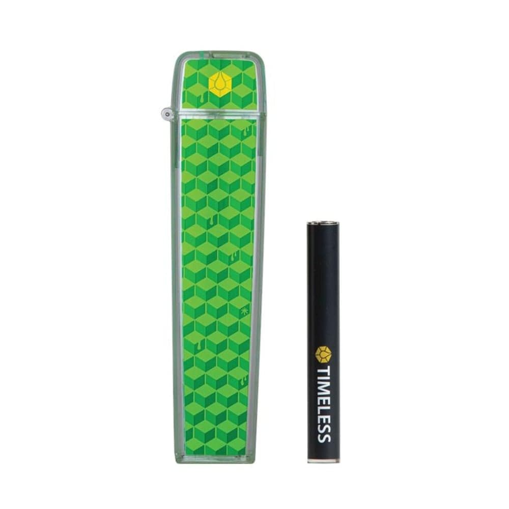 Timeless – Timeless TV6 Battery and Flip Case Combo 1000mg - Green