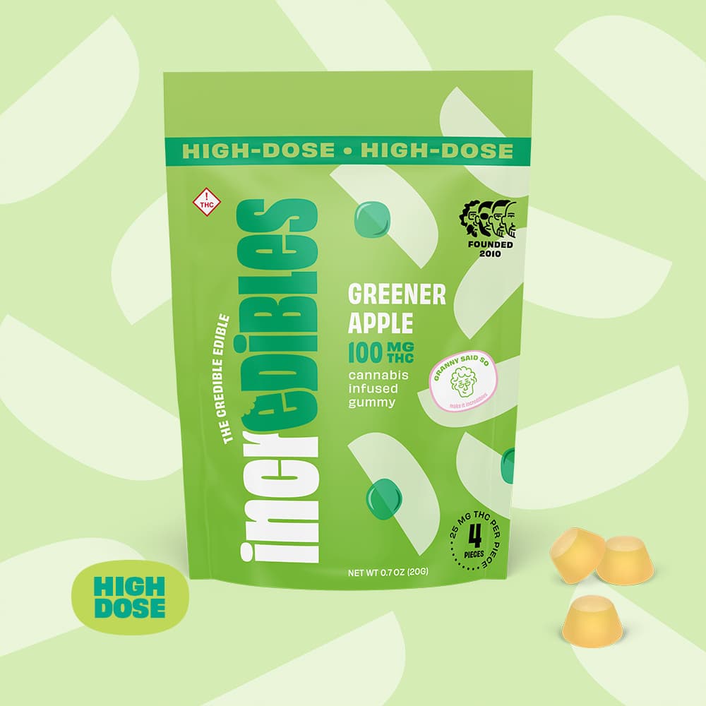 incredibles – Greener Apple High Dose [4pk] (100mg)
