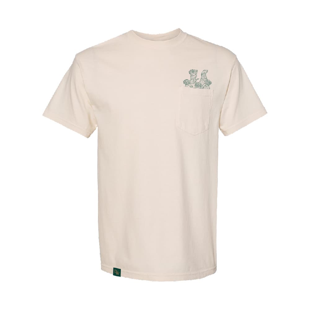 Dogwalkers – Short Sleeve T-Shirt Classic Pocket - Ivory [2XL]