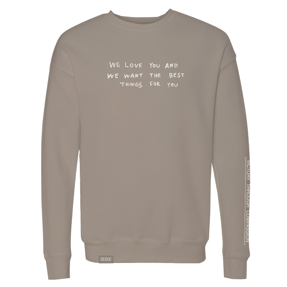 Beboe – We Love You Crew - Light Grey [S]
