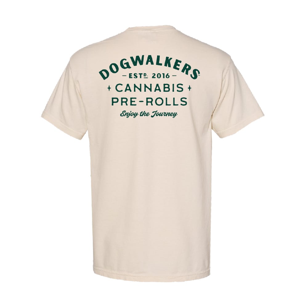 Dogwalkers – Short Sleeve T-Shirt - Classic Pocket - Ivory (S)