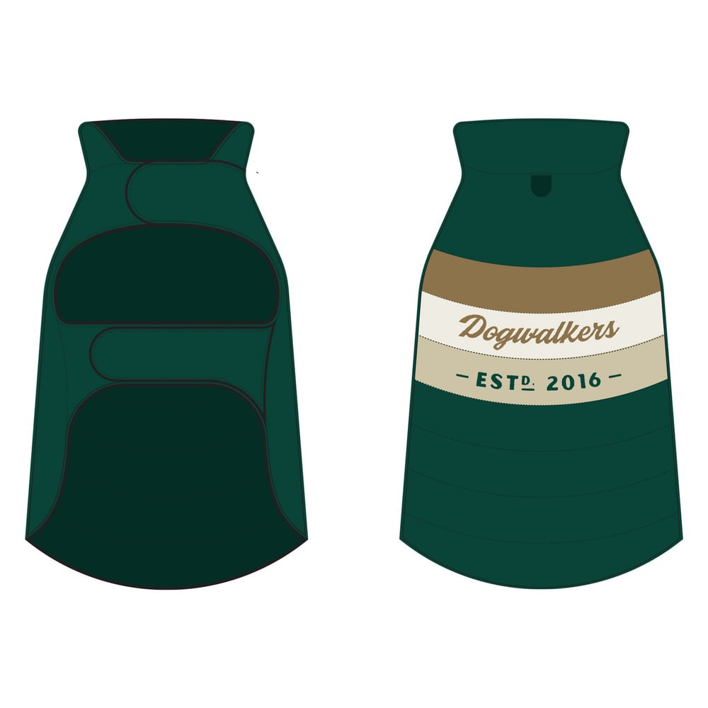 Dogwalkers – Puffer Coat For Dogs (Green) [M]