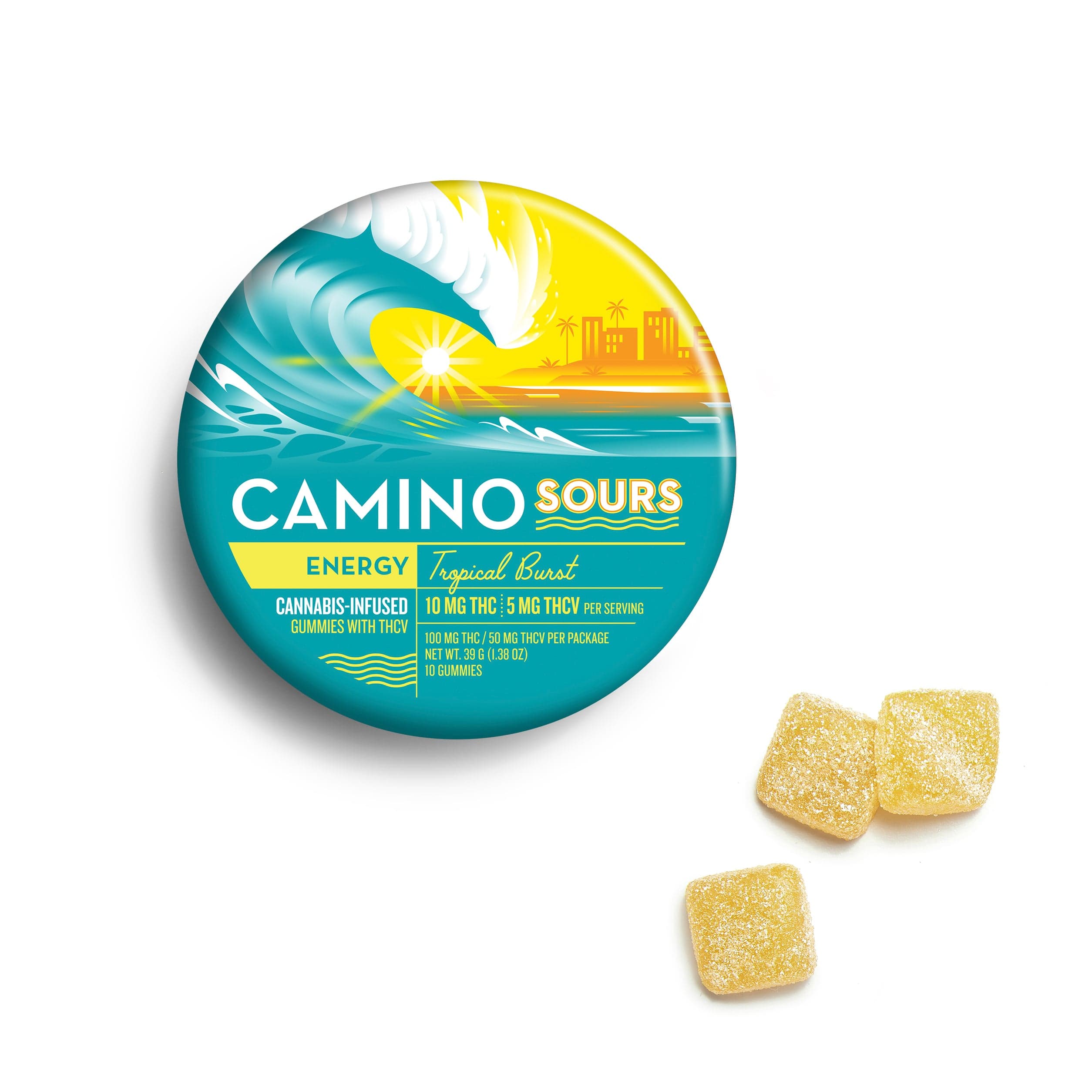 Camino – 'Energy' Tropical Burst [10pk] (100mg THC/50mg THCV)