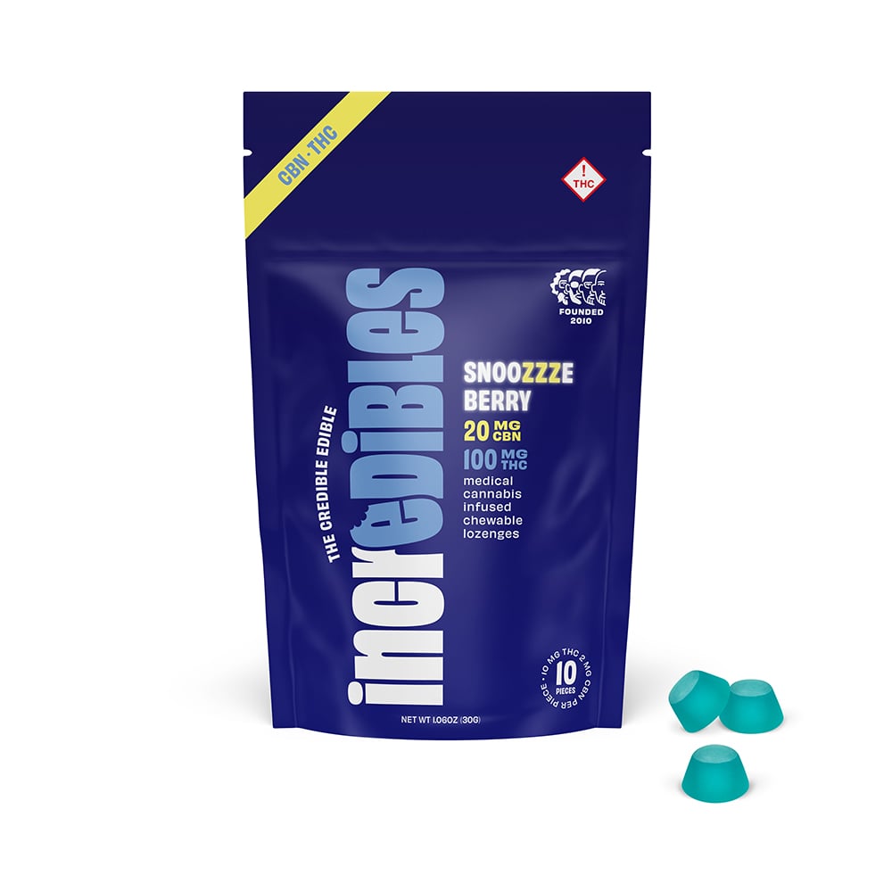 incredibles – 5:1 Snoozzzeberry + CBN [10pk] (100mg  THC/20mg CBN)