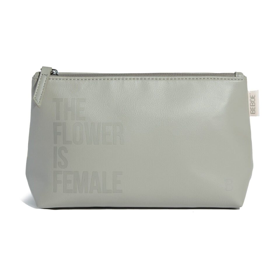 Beboe – Flower Is Female Stash Pouch - Grey