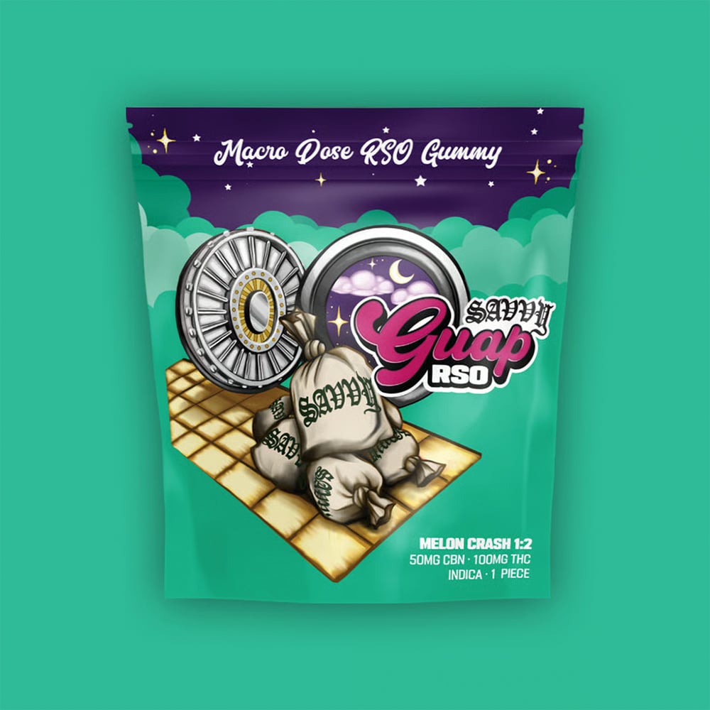 Savvy – Guap RSO - Melon Crash [1pk] (100mg THC/50mg CBN)