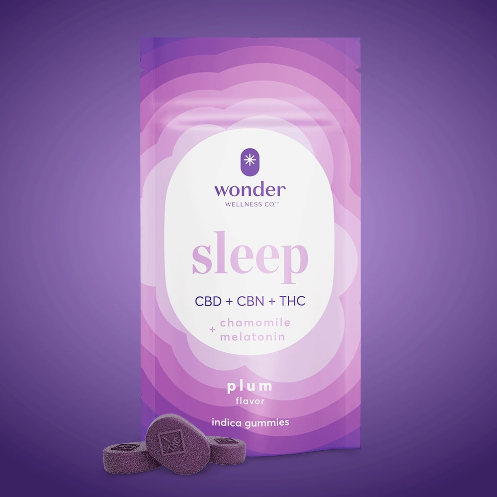 * Wonder Wellness Co.™ – *Wonder | Sleep 1:1:1 Plum Gummies [20pk] (100mg CBD/100mg THC/100mgCBN)