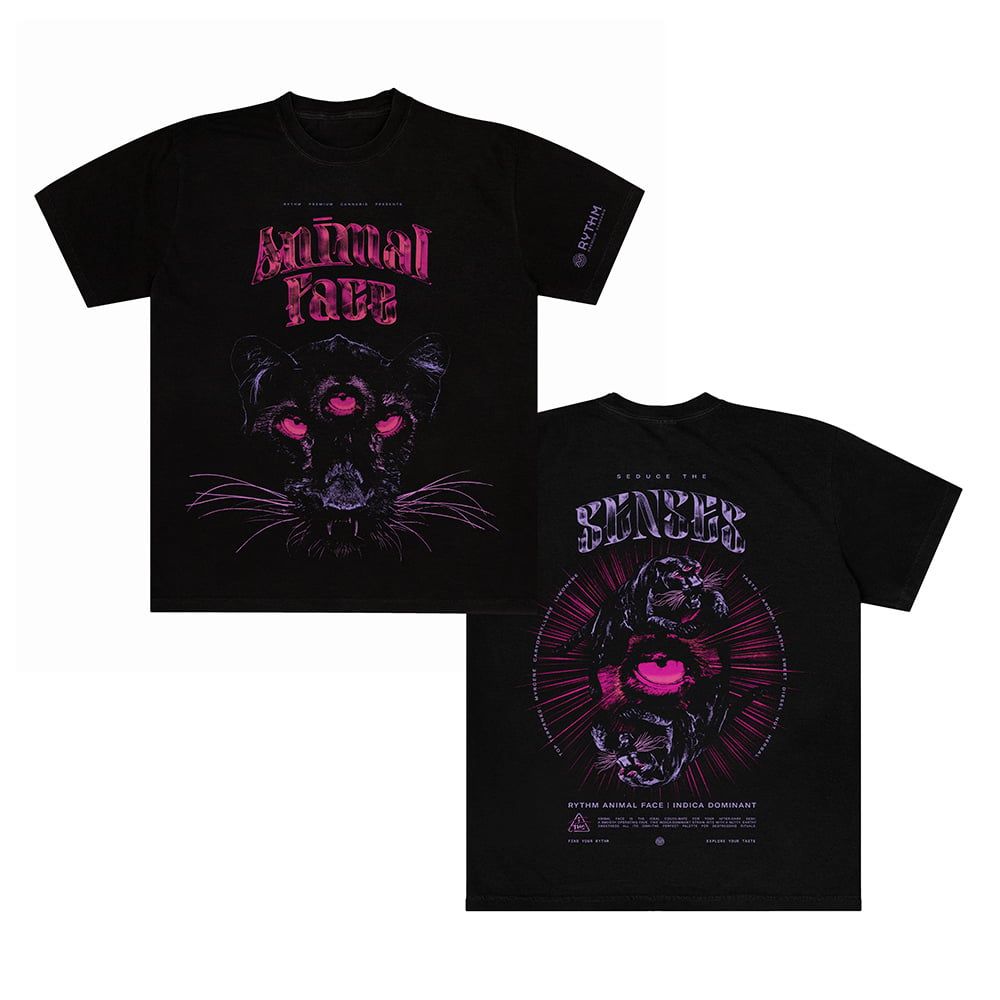 RYTHM – Animal Face - Black [S]