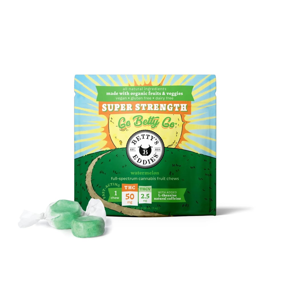 Betty's Eddies – Go Betty Go - Watermelon [1pk] (50mg THC/2.5mg THCV)