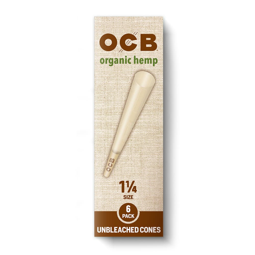 OCB – OCB® Organic Hemp Cones - 1 1/4 [6pk]