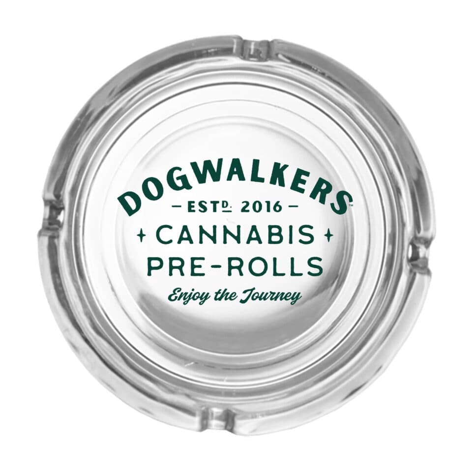 Dogwalkers – 4" Full Logo Ash Tray - Clear