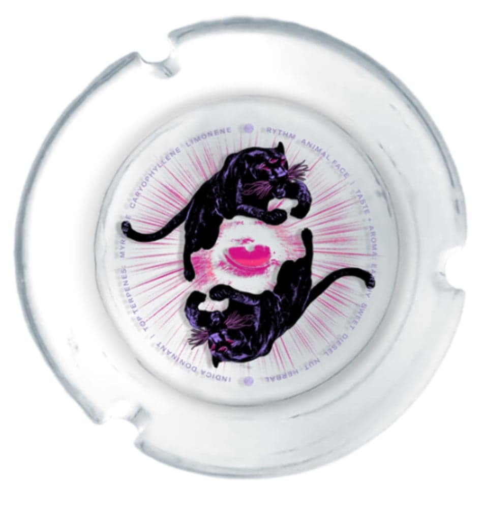 RYTHM – Clear Glass Ashtray - Animal Face