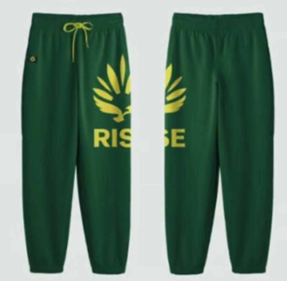 RISE Merch – Large Phoenix Tapered Jogger - Leaf Green [3XL]
