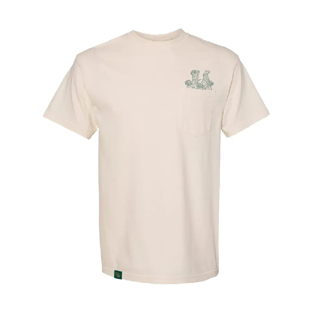 Dogwalkers – Short Sleeve T-Shirt Classic Pocket - Ivory [XL]