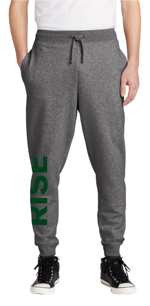 RISE Merch – Logo Jogger - Heather Grey [L]