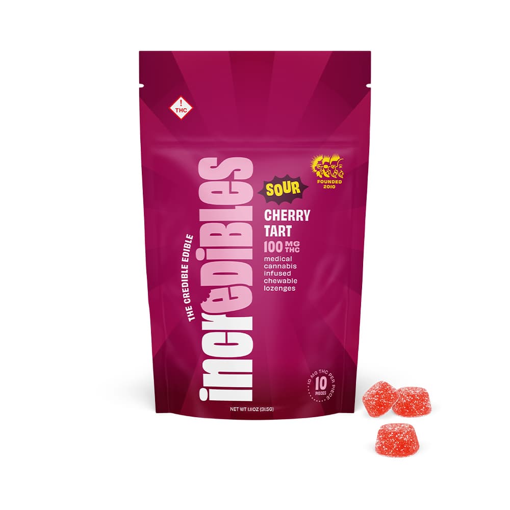 incredibles – Fast Acting Sour Cherry Tart [10pk] (100mg)
