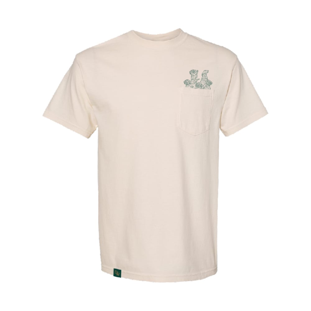 Dogwalkers – Short Sleeve T-Shirt Classic Pocket - Ivory [S]