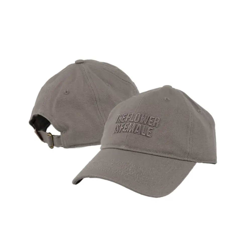 Beboe – Flower is Female - 3D Embroidered - Grey [OS]