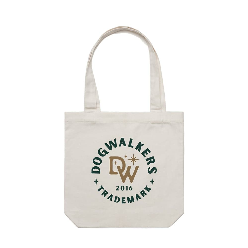 Dogwalkers – Tote Bag - Circle Logo - Cream [OS]