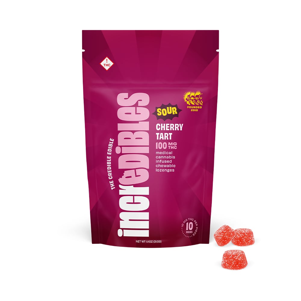 incredibles – Fast Acting Sour Cherry Tart [10pk] (100mg)