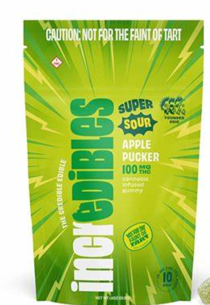incredibles – Sour Apple Pucker [10pk] (100mg)