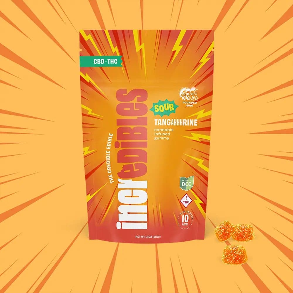 incredibles – 2:1 Sour Tangahhhrine + CBD 2 | [10pk] (200mg CBD/100mg THC) | VA Only