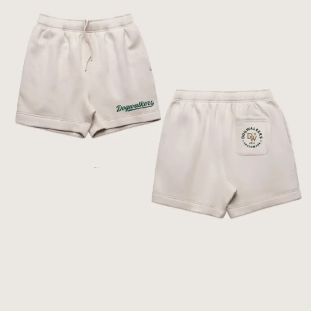 Dogwalkers – Sweat Shorts Embroided Logo - Cream [L]