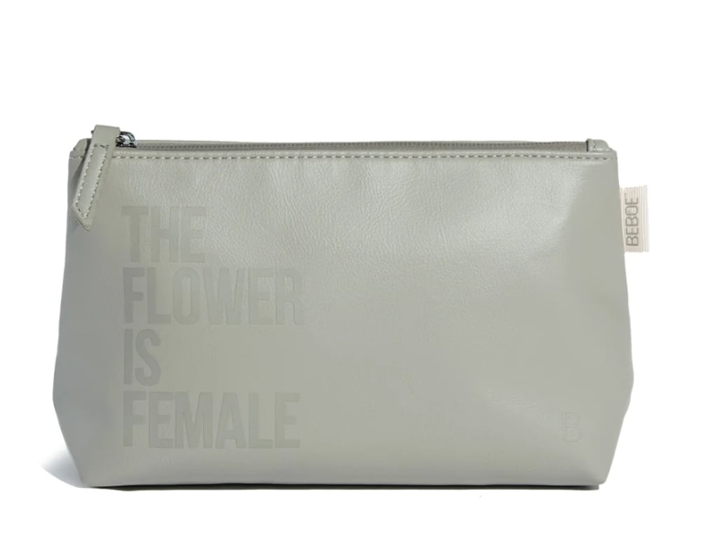Beboe – Flower Is Female Stash Pouch - Grey