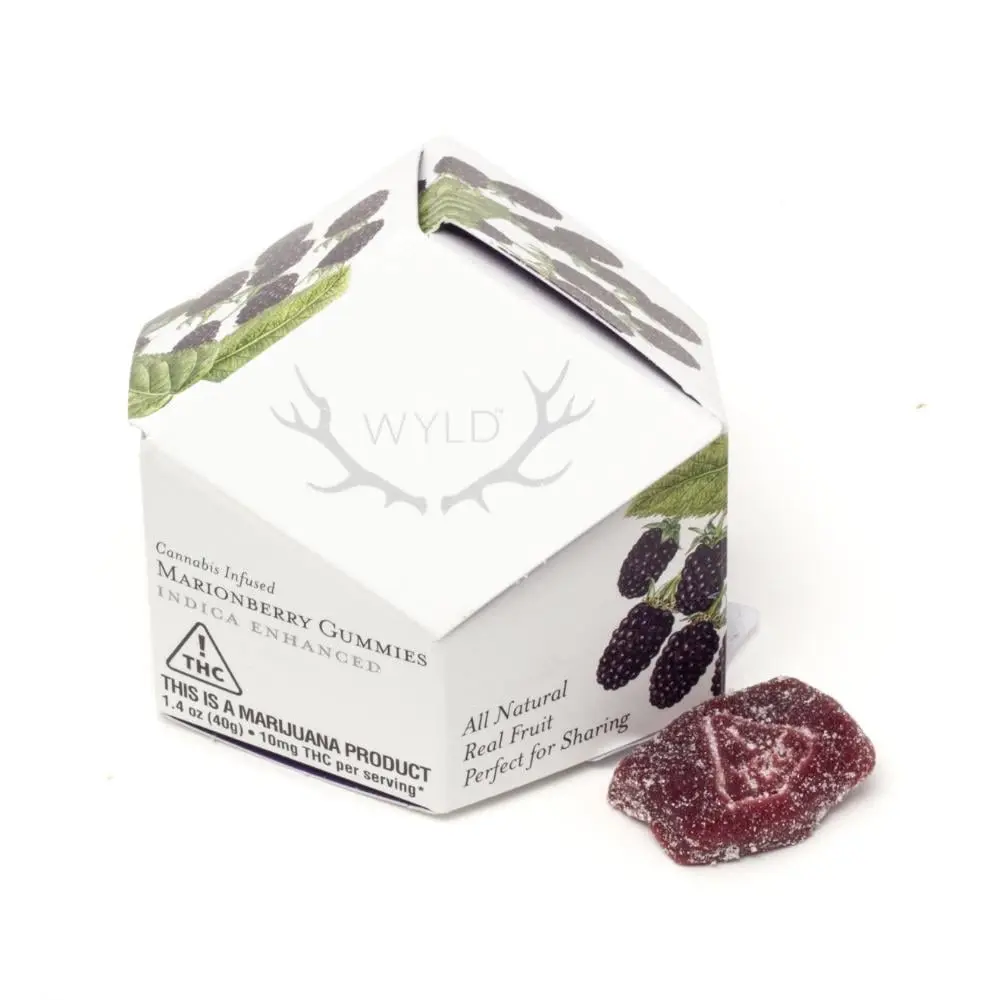 WYLD – Marionberry Indica Enhanced Gummies | 100mg THC