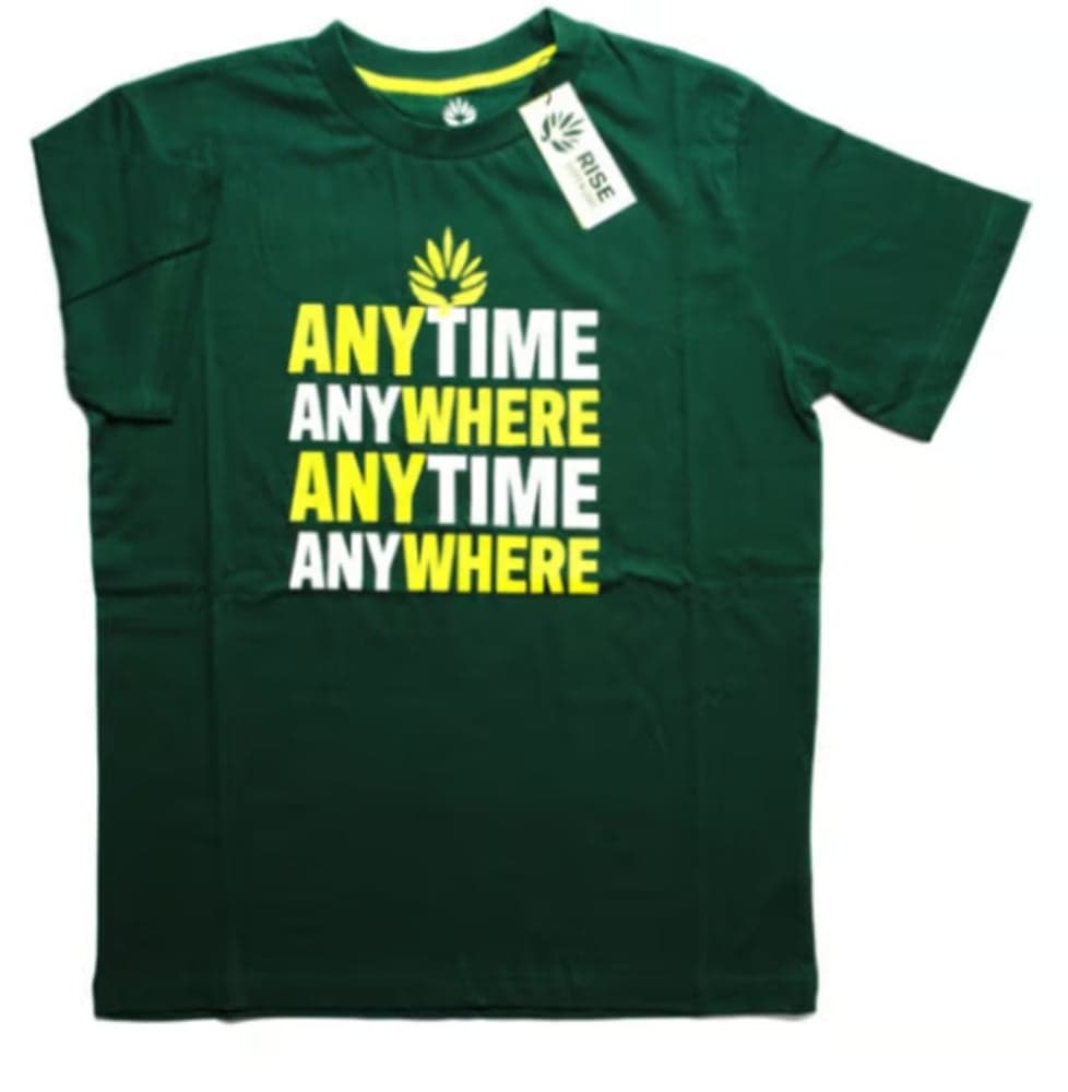 RISE Merch – Anytime Anywhere Phoenix Short Sleeve T-Shirt - Leaf Green [S]