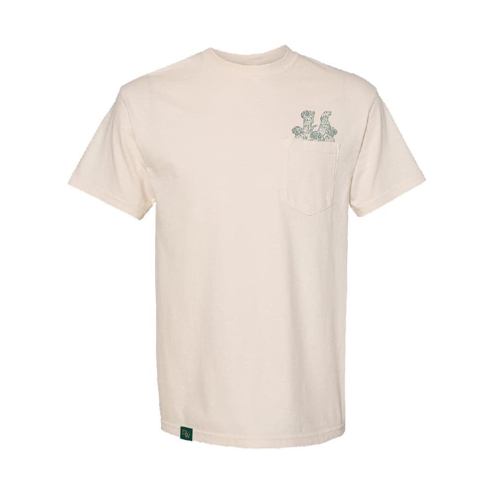 Dogwalkers – Short Sleeve T-Shirt Classic Pocket - Ivory [2XL]