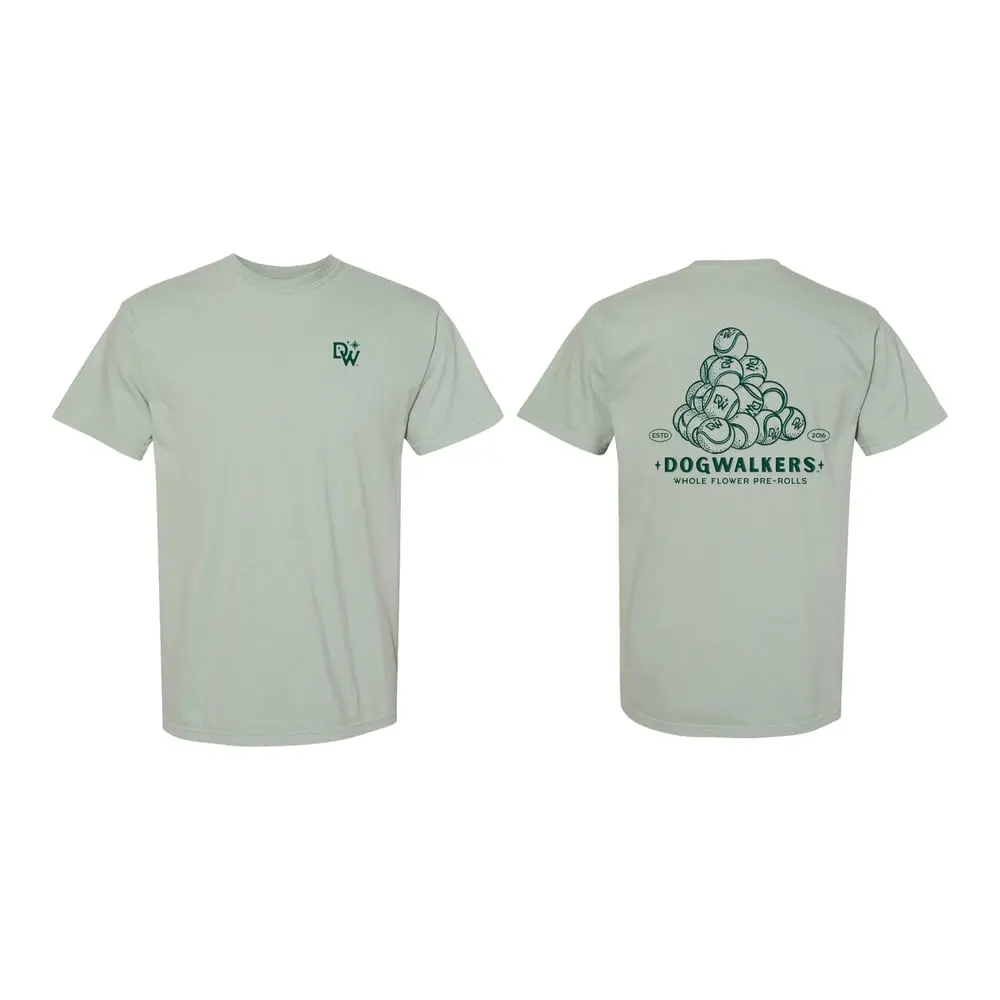 Dogwalkers – Tennis Ball Short Sleeve - (Moss) [S]