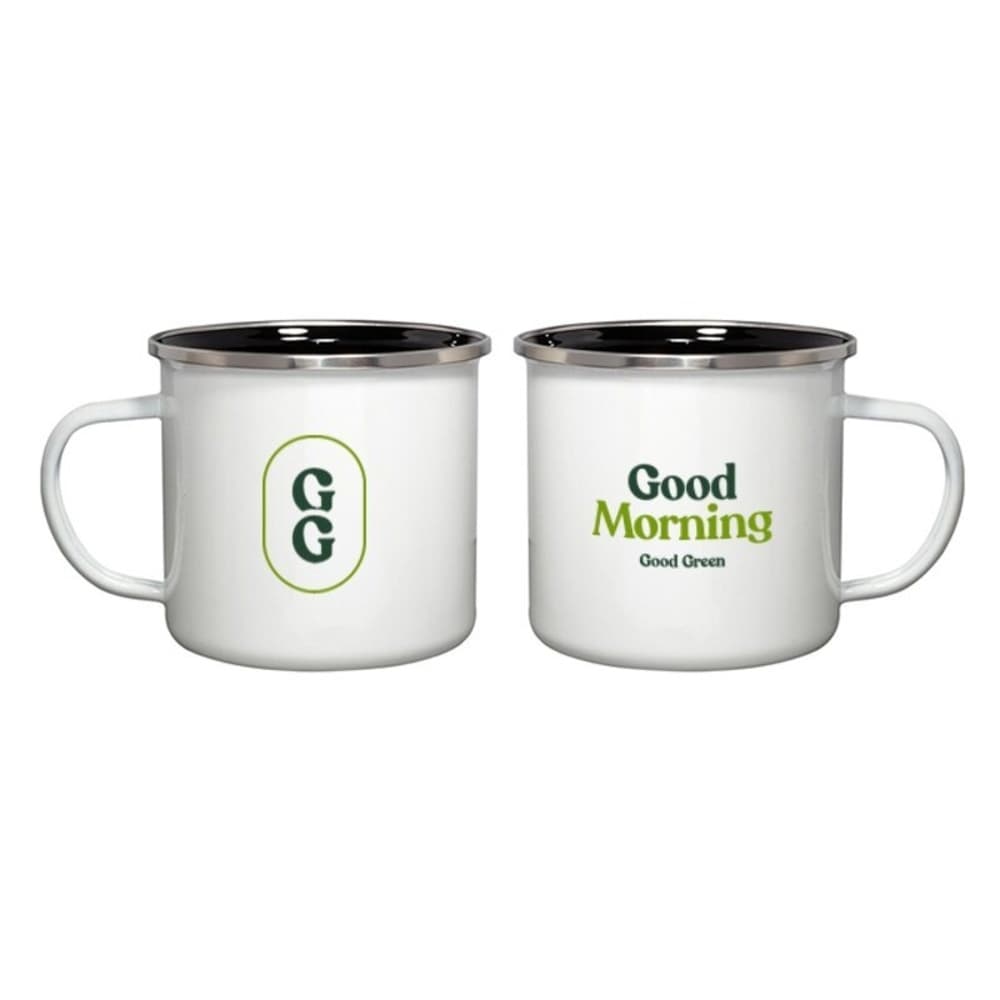 Good Green – Metal Mug - White