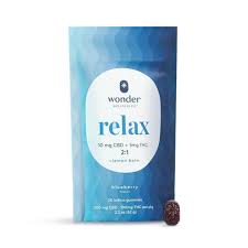 * Wonder Wellness Co.™ – *Wonder | Relax 2:1 Blueberry Gummies [20pk] (200mg CBD/100mg THC)