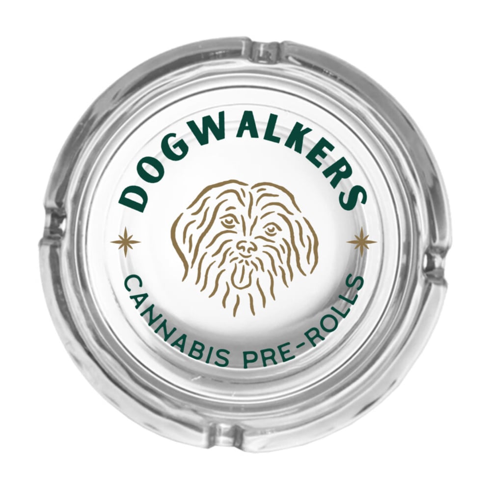 Dogwalkers – 4" Bailey Ash Tray - Clear